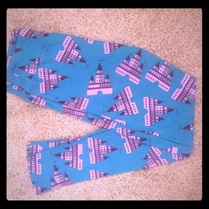 LuLaRoe Disney Castle leggings OS